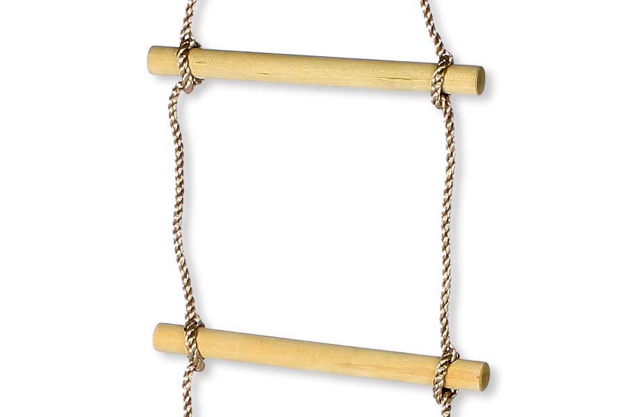 Strickleiter für Kinder Seilleiter Kletterseil Sprossen Ø 35 mm Sprossen-Länge 40 cm