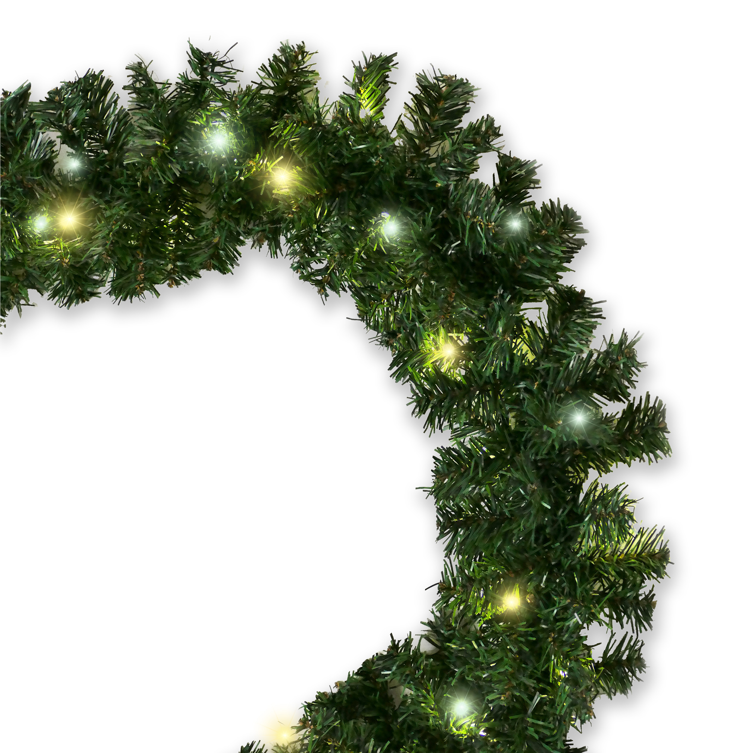 Künstliche Tannengirlande mit Beleuchtung LED Weihnachtsdeko Weihnachtsgirlande