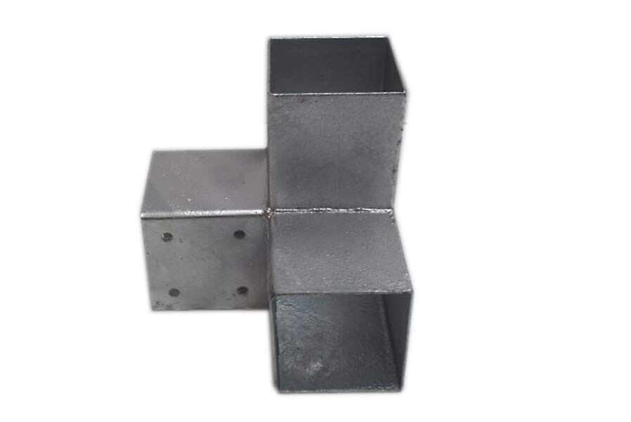 Holzverbinder Balken 90x90 mm Pfostenecke Pfostenverbinder Verbinder aus Stahl verzinkt