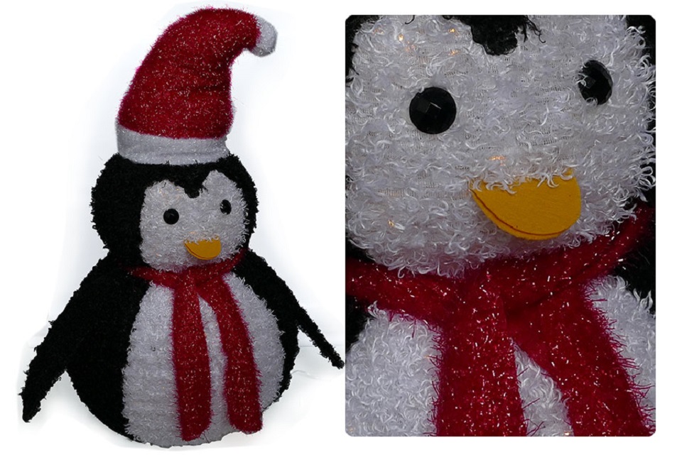 Weihnachtliche Gartenfigur Beleuchtete Figur LED warmweiß Weihnachtsdeko