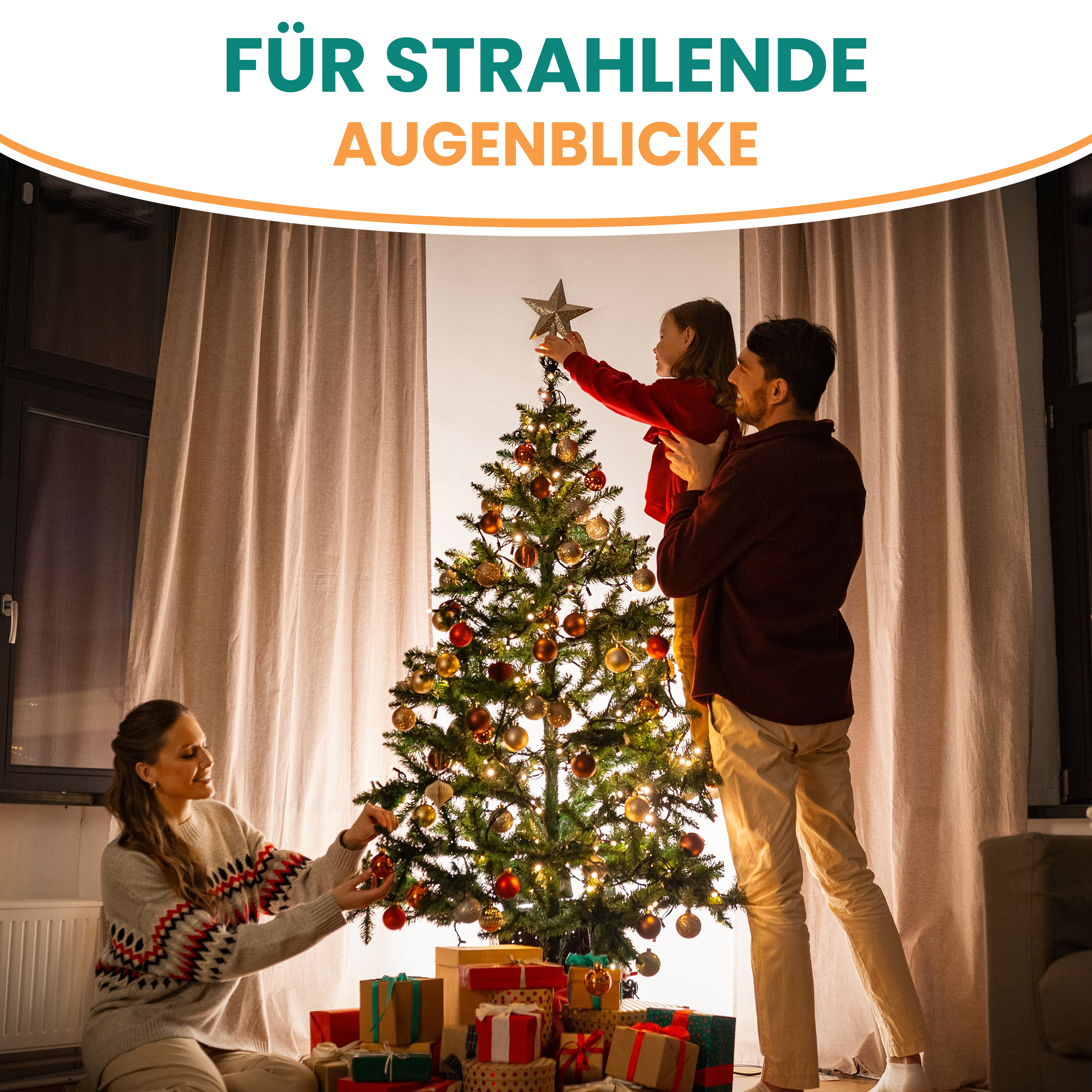 BonTree Fichte künstlicher Weihnachtsbaum mit LED Christbaum Komfort Set