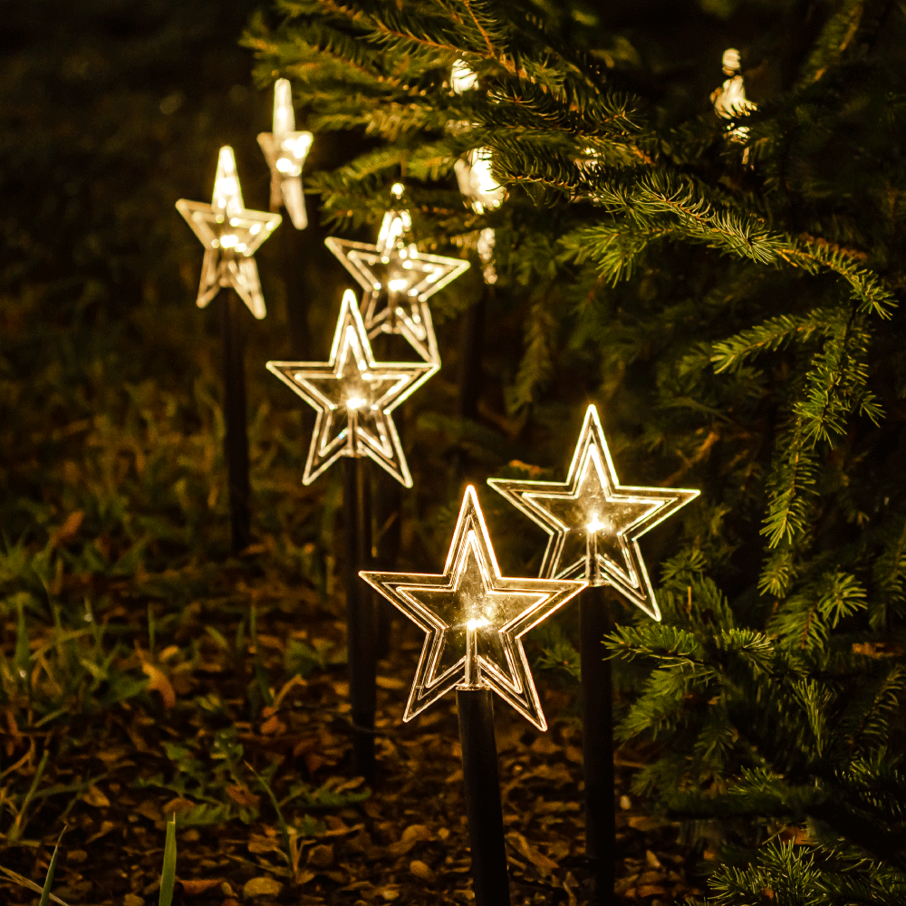 LED Leuchtstäbe 10er Set warmweiß Batteriebetrieben innen und außen