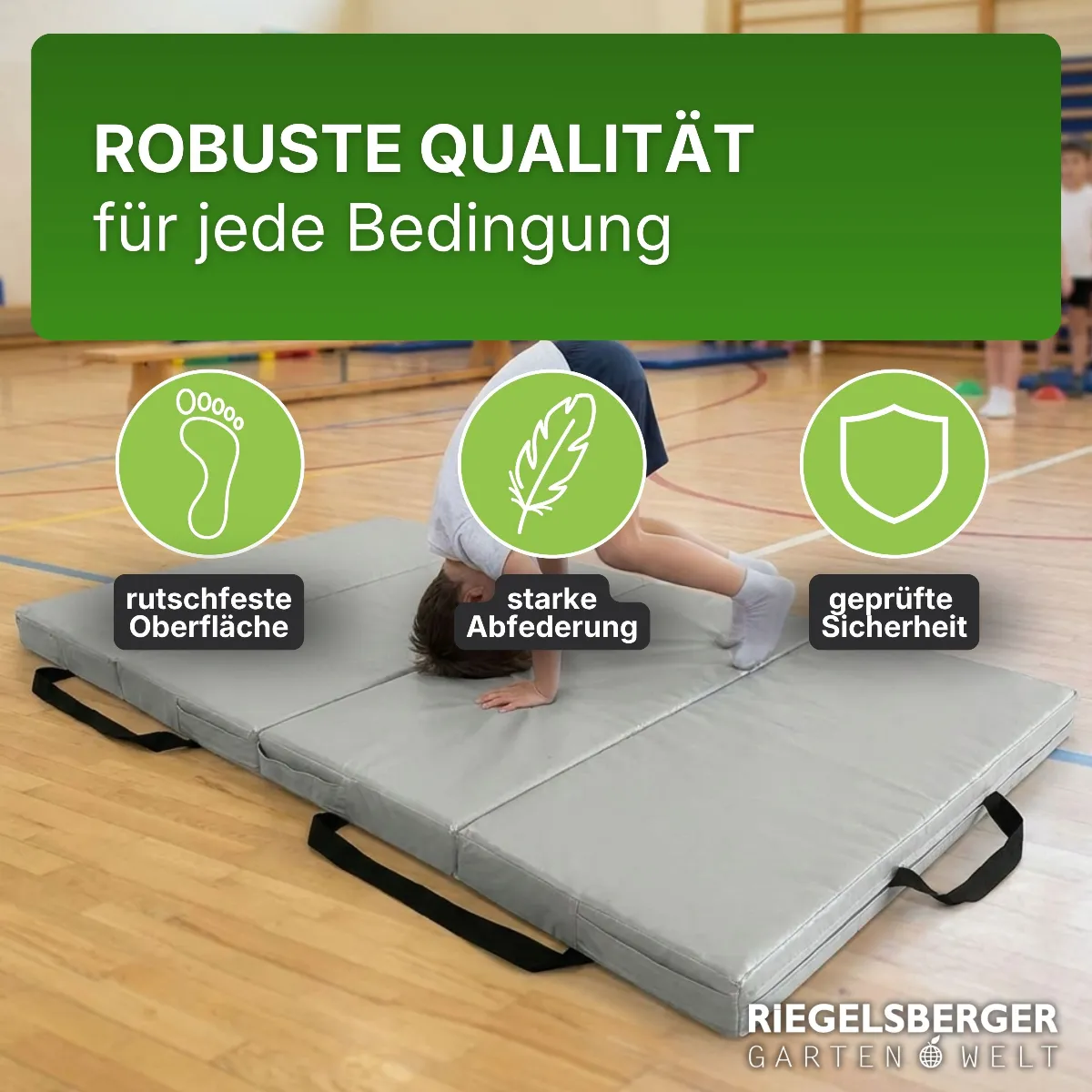 Universal Bodenmatte 4-teilig 200x100x10 cm Bouldermatte Weichbodenmatte klappbar