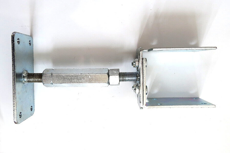 eee U-Pfostenträger Stützfuß Pfostenschuh verstellbar Höhe 160-220 mm Breite 80-160 mm