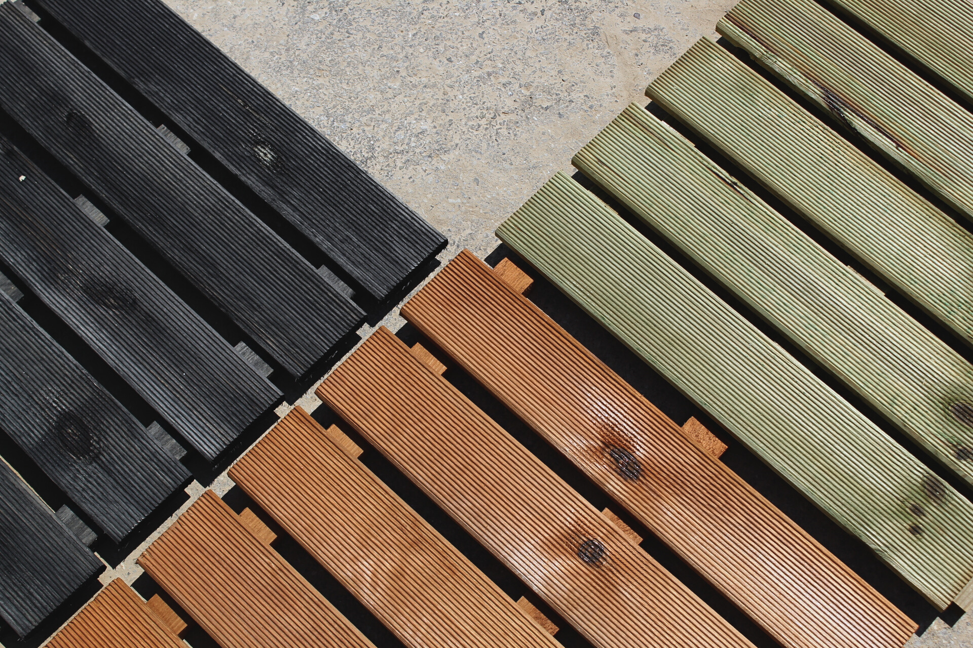 Terrassenfliese aus Kiefernholz GRAU imprägniert 50x50cm Holzfliese Balkonfliese Fliese Terrasse