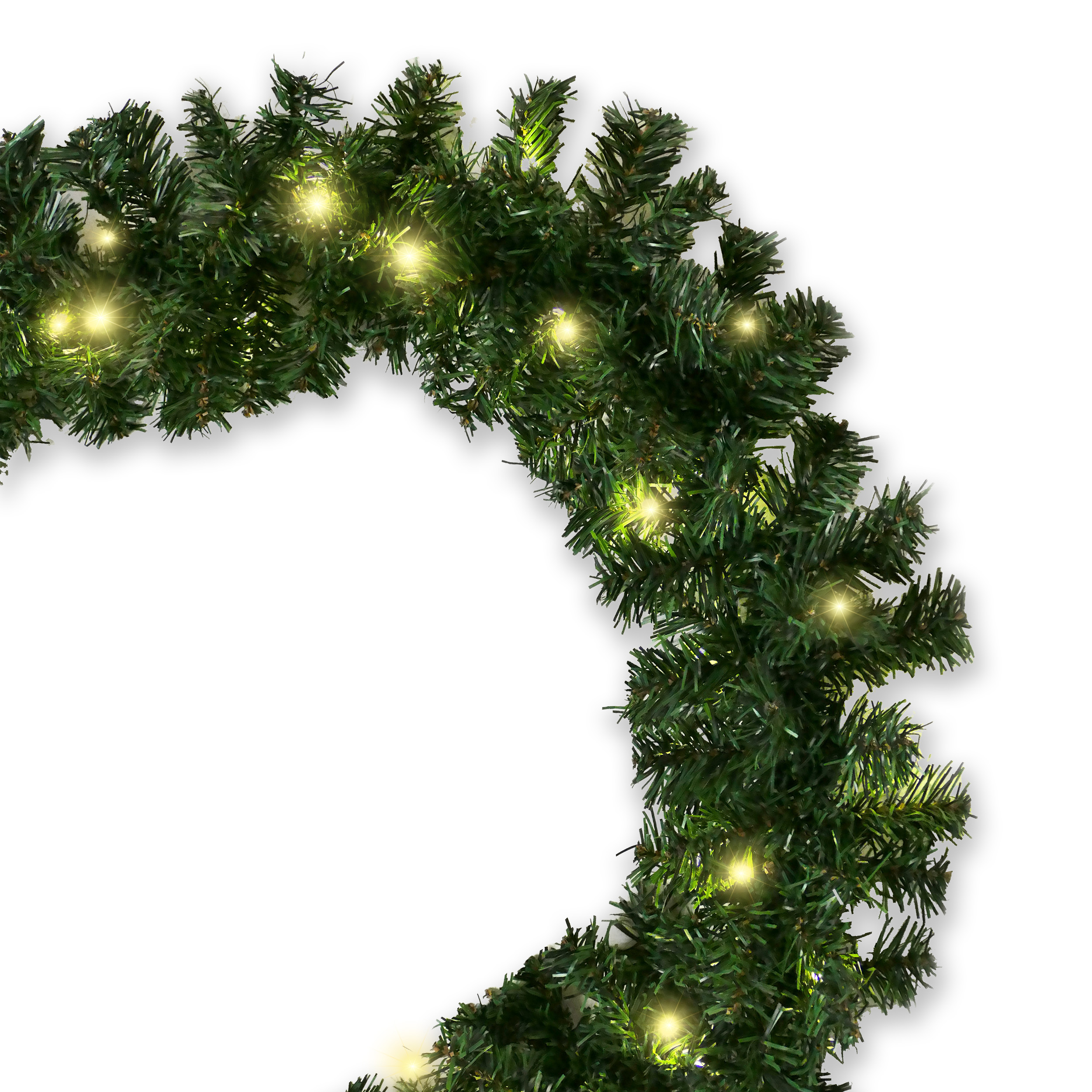 Künstliche Tannengirlande 40 LEDs 2,7 m mit Timer – Weihnachtsdeko