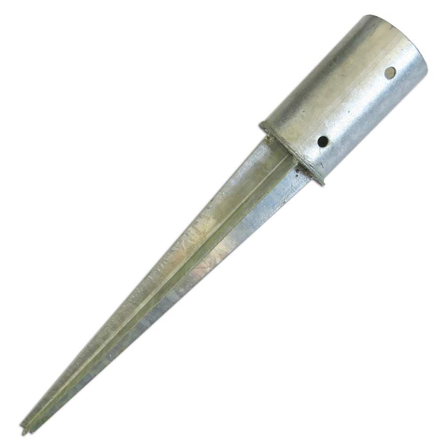 Einschlagbodenhülse rund Pfostenträger zum Einschlagen Bodenanker verzinkt für Pfosten