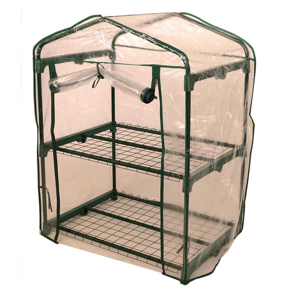 Foliengewächshaus 69x49x93 cm Mini-Treibhaus für Balkon