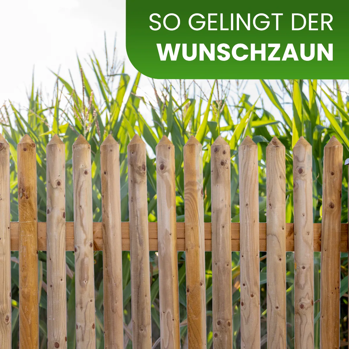 Holzpaket für Gartenzaun Lattenzaun inkl. Schrauben 180 cm breit Kiefer imprägniert Typ C 120 cm hoch