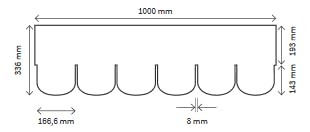 2 m² Dachschindeln Biberschwanz 