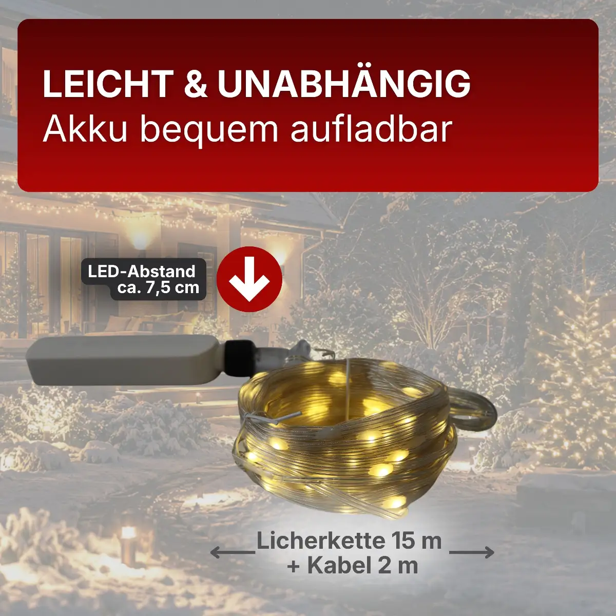 Lichterkette 15 m