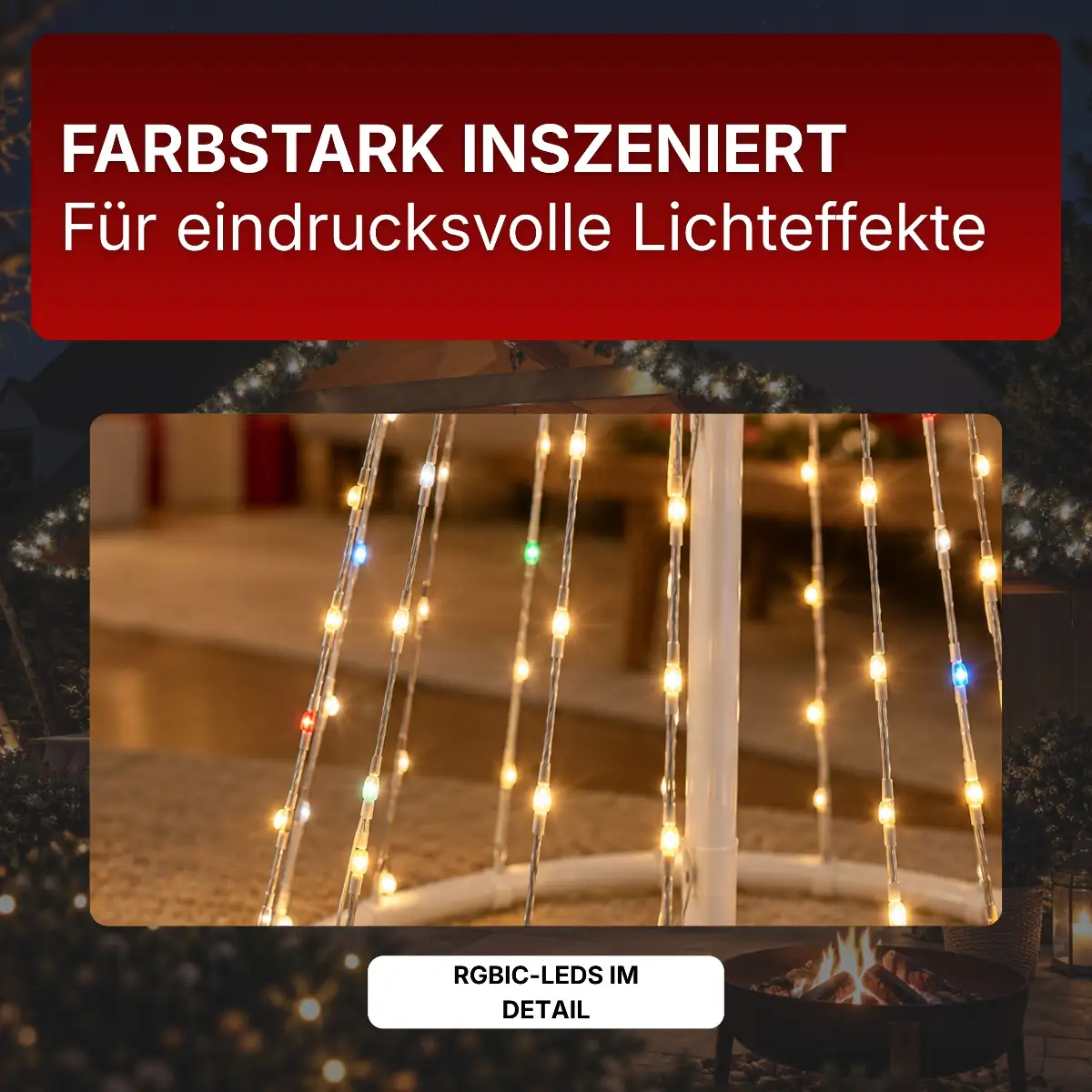 Weihnachtsbaum mit 190 RGBIC-LEDs 