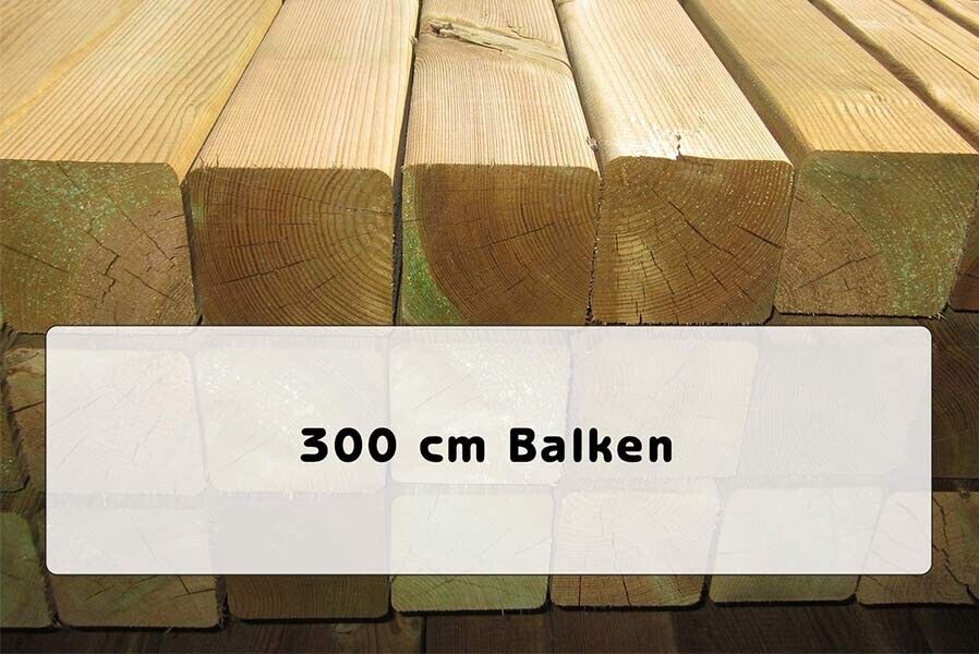 Holzpfosten 10 Stück Pfosten 9x9 cm Holz kesseldruckimprägniert Länge