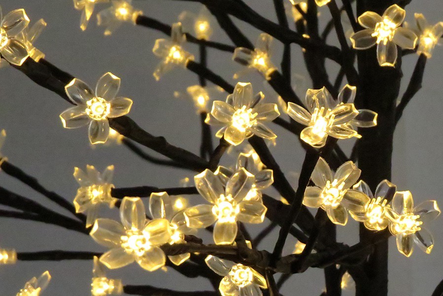 blueten-led LED-Lichterbaum 150 cm mit beleuchteten Kirschblüten 200 LED warmweiß Kirschblütenbaum