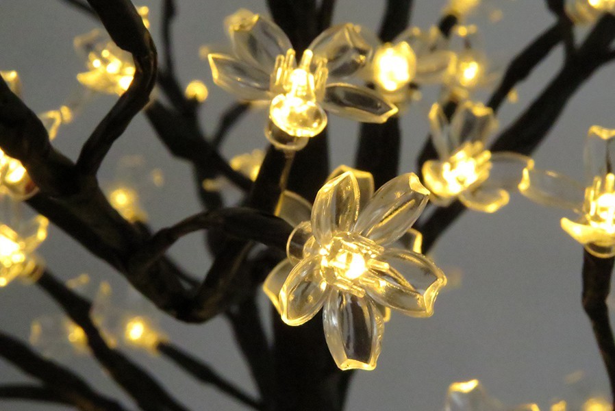 kirschblueten-led LED-Lichterbaum 150 cm mit beleuchteten Kirschblüten 200 LED warmweiß Kirschblütenbaum