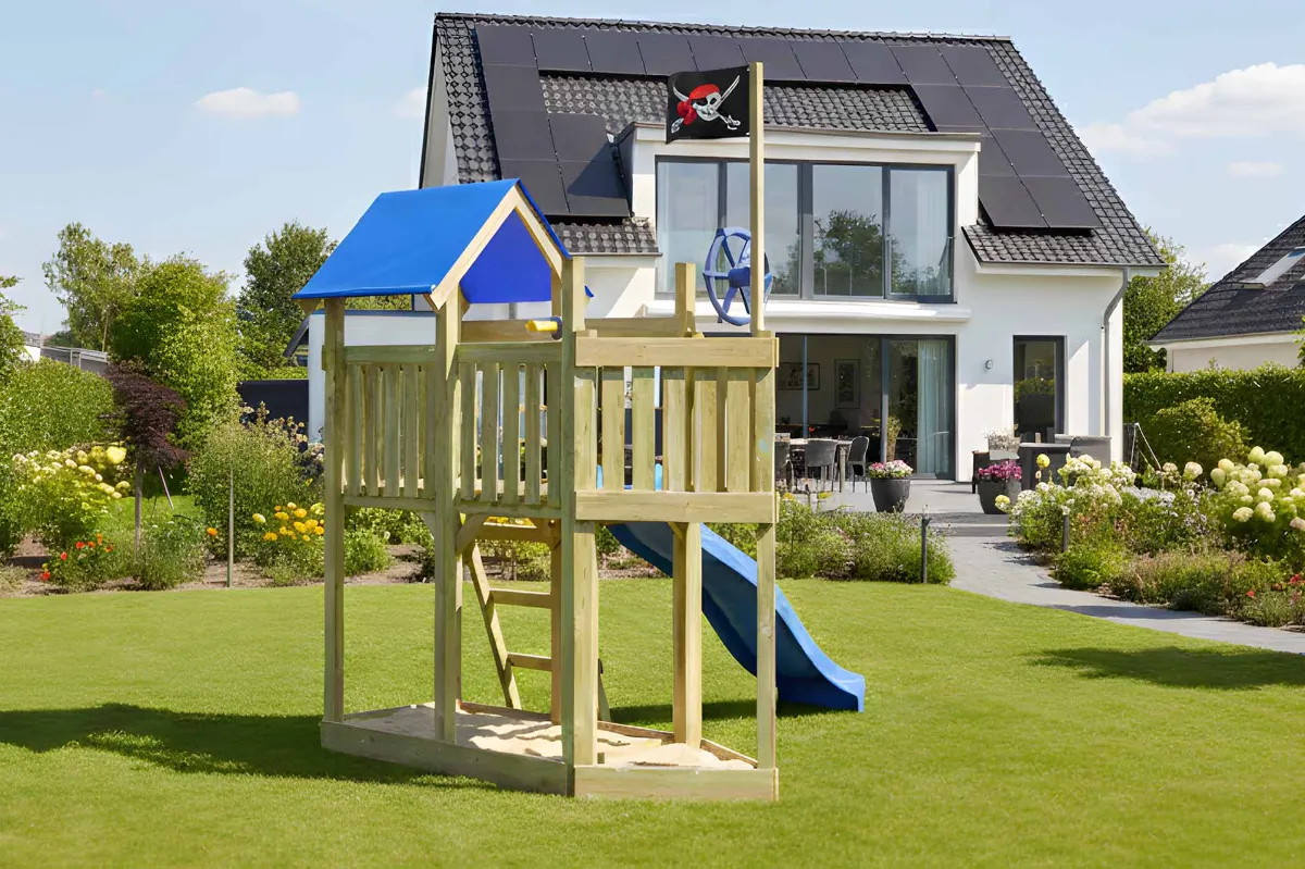 Spielturm Georg Aktiv mit Podest und Leiter