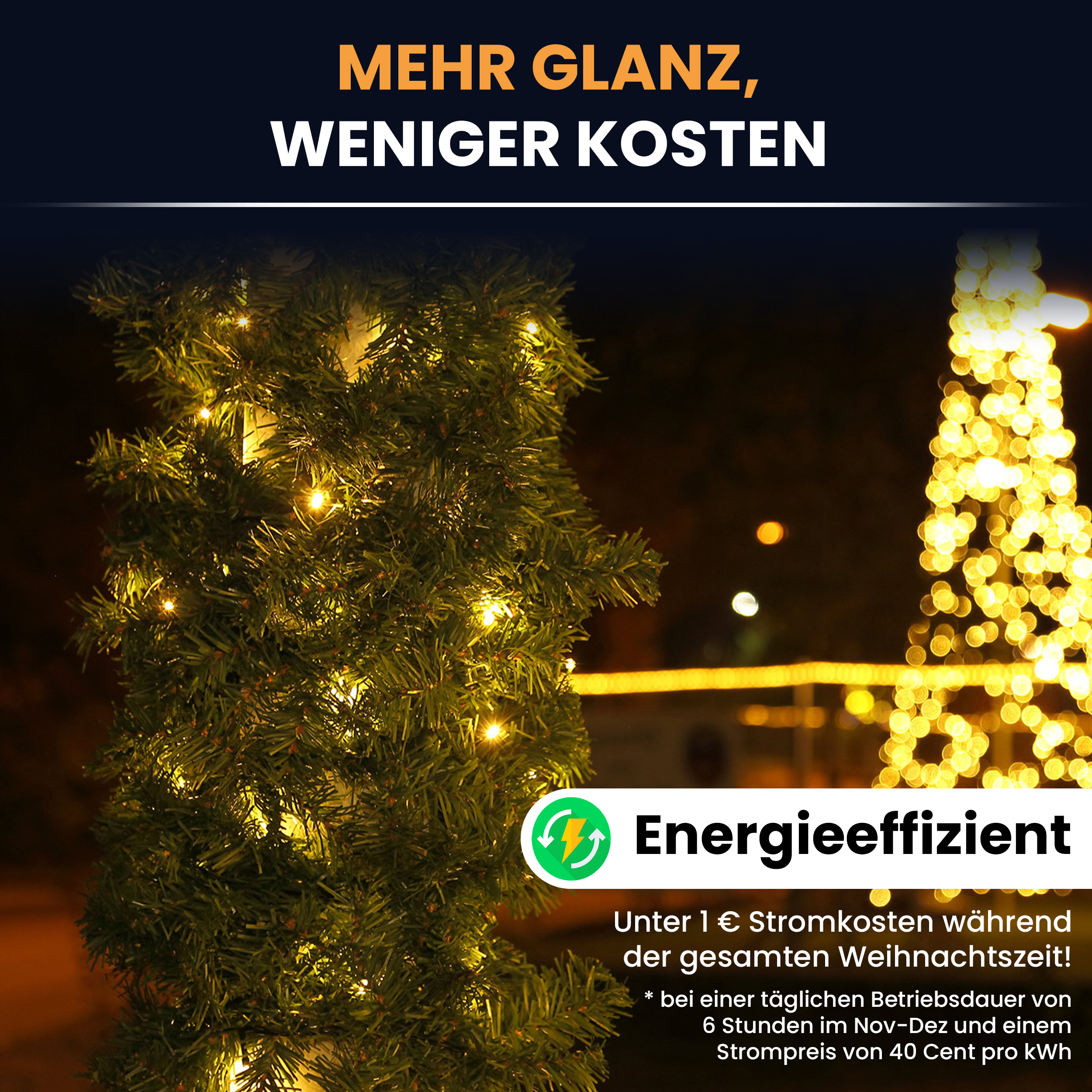 4cIG3Na7dEiov1 Künstliche Tannengirlande mit Beleuchtung LED Weihnachtsdeko Weihnachtsgirlande