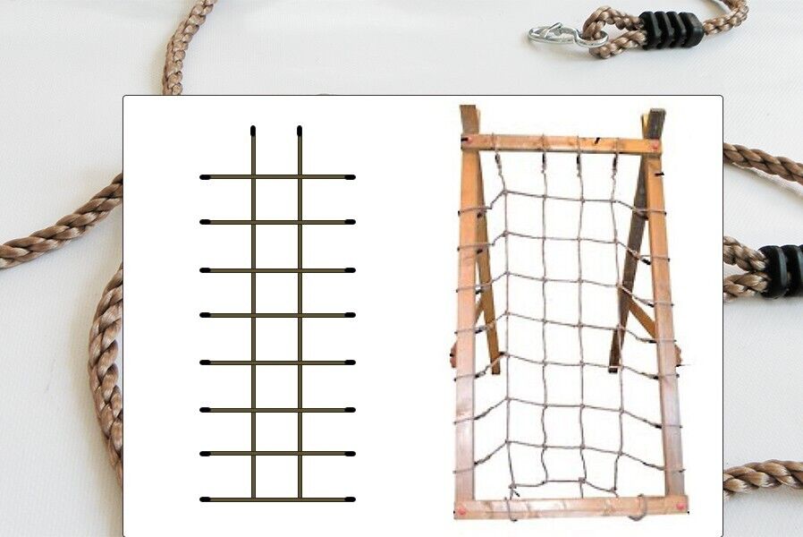 Doppeltes Kletternetz Für Kinder – Außenbereich, Robustes Nylon, Sicherheitsnetz, Belastbarkeit 600 Kg Doppeltes Kletternetz Für Kinder – Außenbereich, Robustes Nylon, Sicherheitsnetz, Belastbarkeit 600 Kg