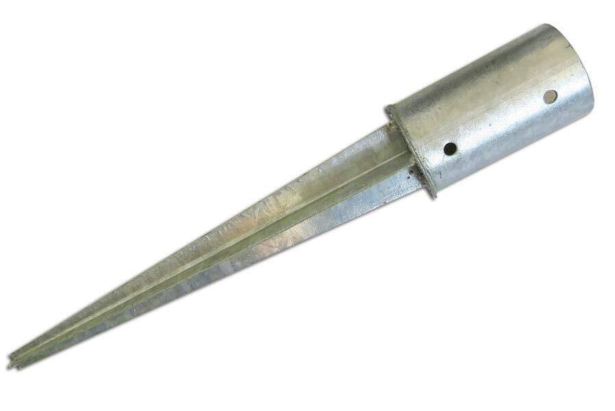 Einschlagbodenhülse rund Pfostenträger zum Einschlagen Bodenanker verzinkt für Pfosten