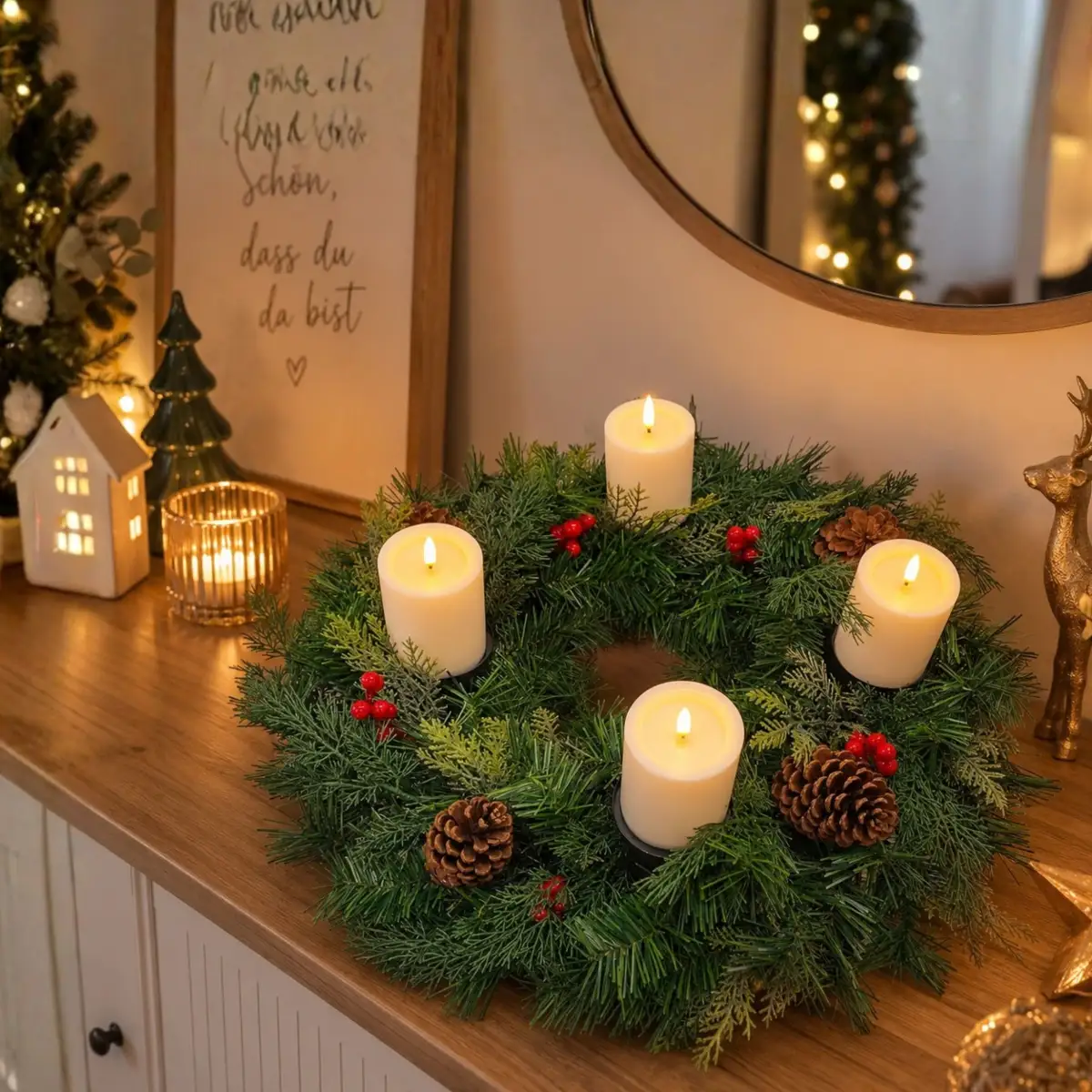 Advent | Adventskranz, Lichterbögen & LED-Deko