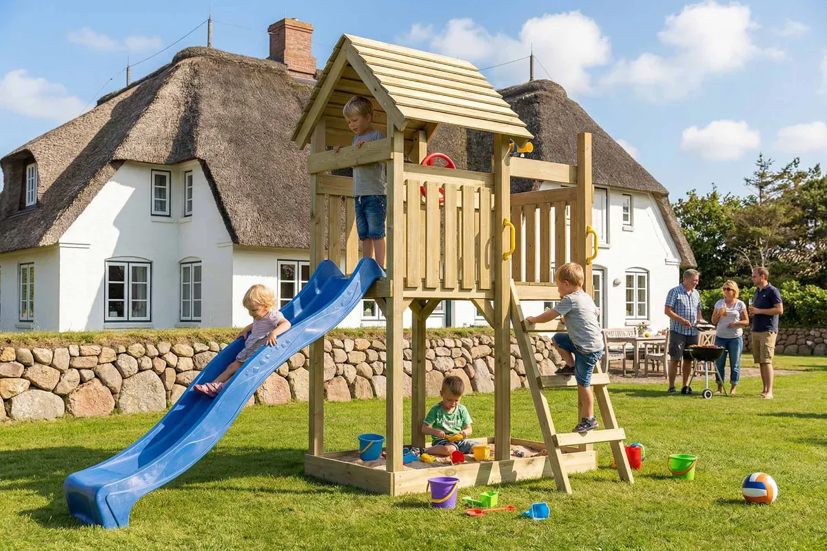 Spielturm Andrea Aktiv mit Podest und Leiter