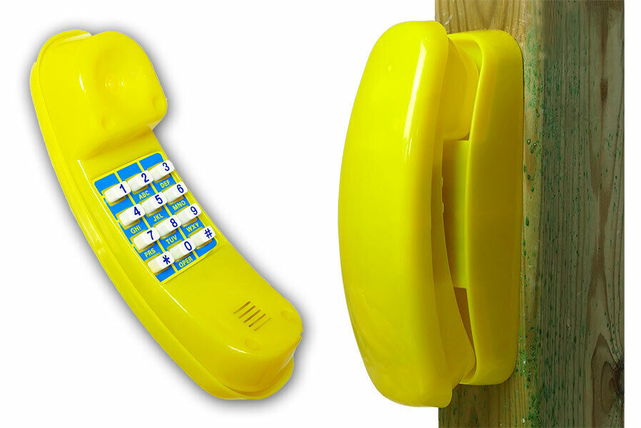 Spieltelefon für Kinder in gleb Zubehör für Spielhaus Spielturm Telefon aus Kunststoff