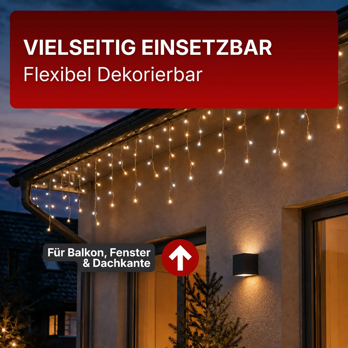 LED-Lichterkette für außen