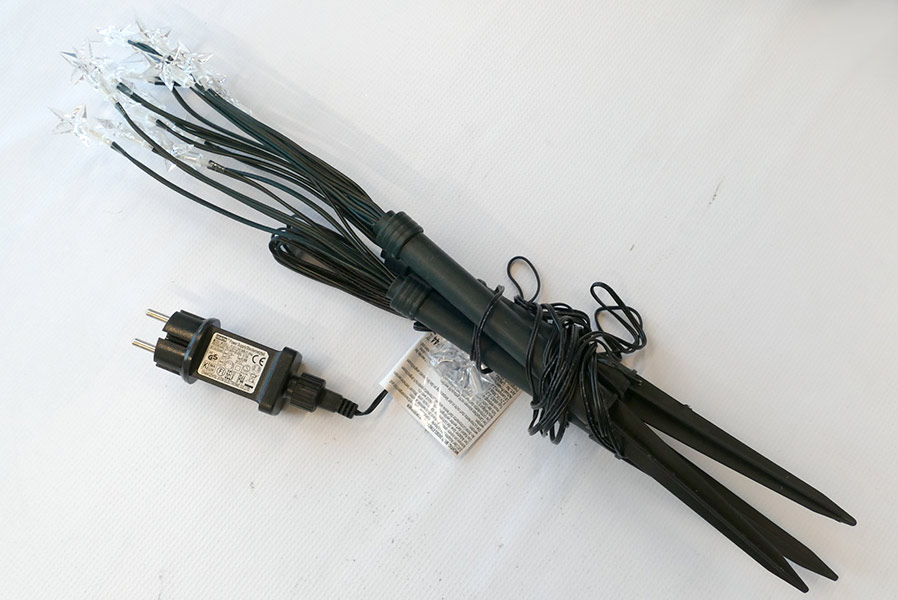 leuchtstaebe-mit-stromkabel LED-Sternenleuchtstäbe 3-er Set LED warmweiß Gartenbeleuchtung