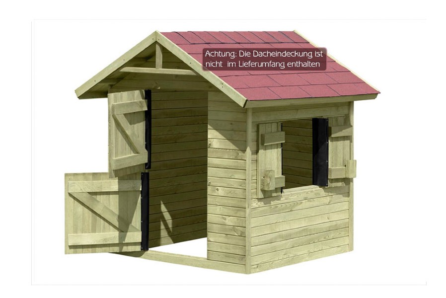 Spielhaus Emily aus Holz Gartenhaus für Kinder