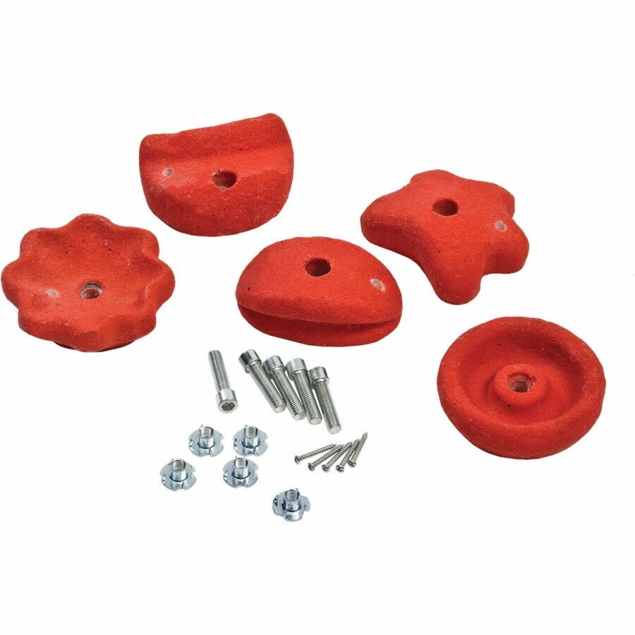 Klettersteine Set rot 5 Stück groß 11x7 cm