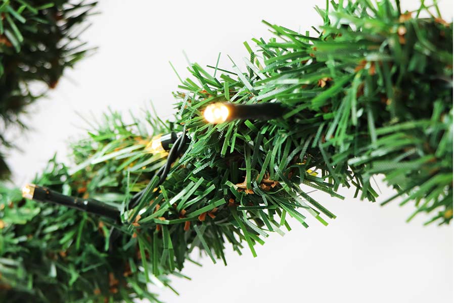 Girlanden-Stern mit LED-Beleuchtung warmweiß Lichterkette Stern Girlande