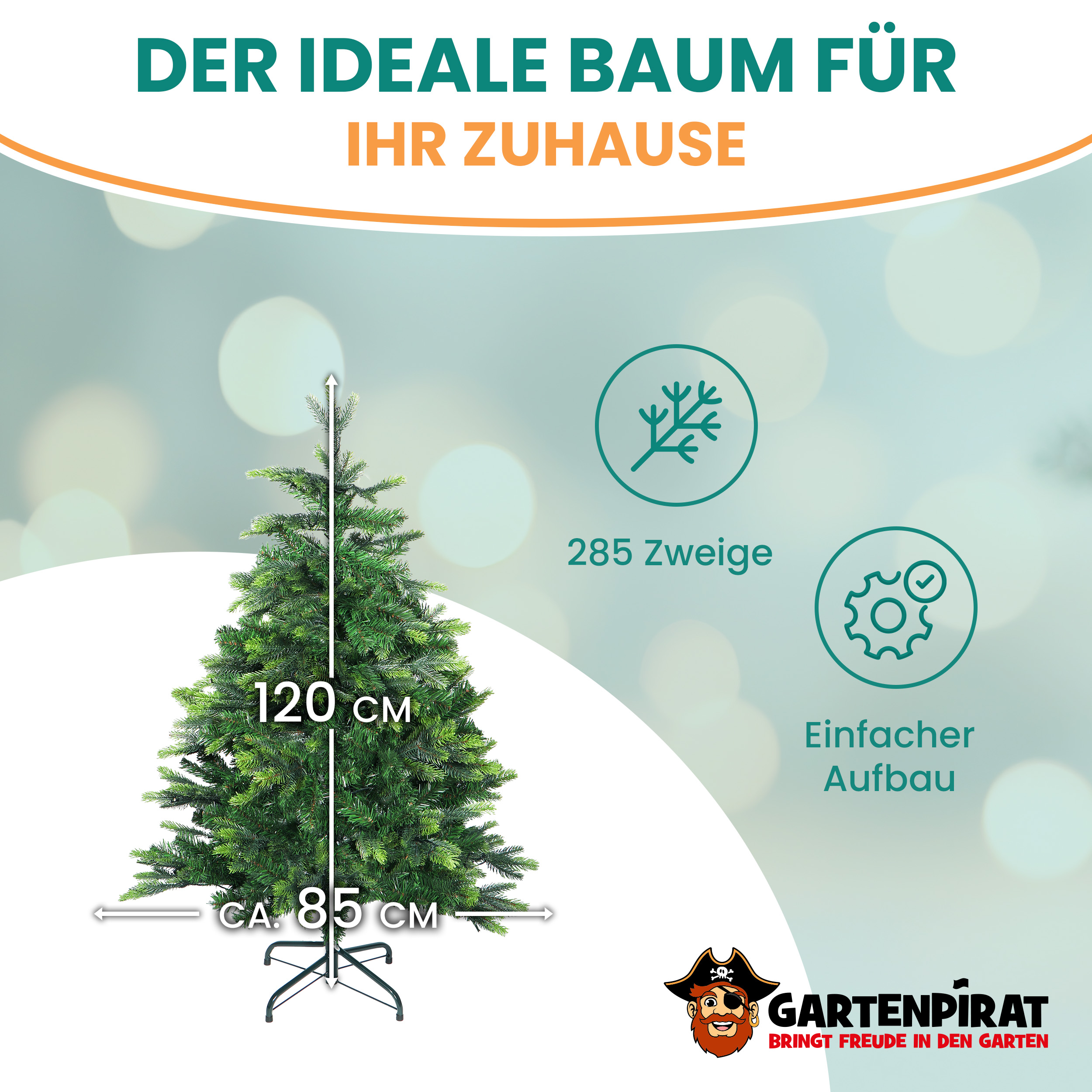 BonTree Tanne künstlicher Weihnachtsbaum ohne LED Christbaum BonTree Tanne künstlicher Weihnachtsbaum ohne LED Christbaum