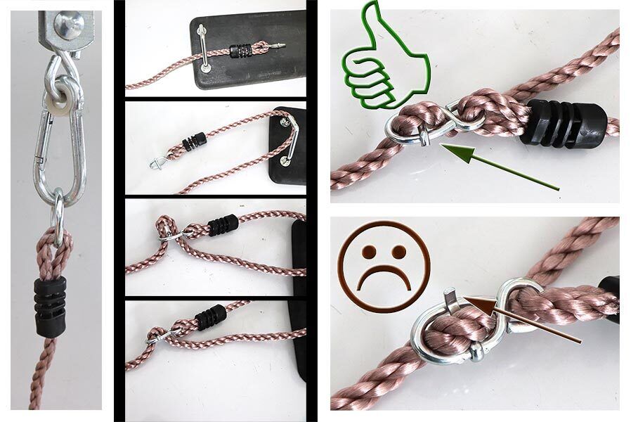 ff3mhAzFDYsr0EZ Robuster Schaukelsitz aus Gummi in schwarz mit Seil Schaukelbrett für Kinder