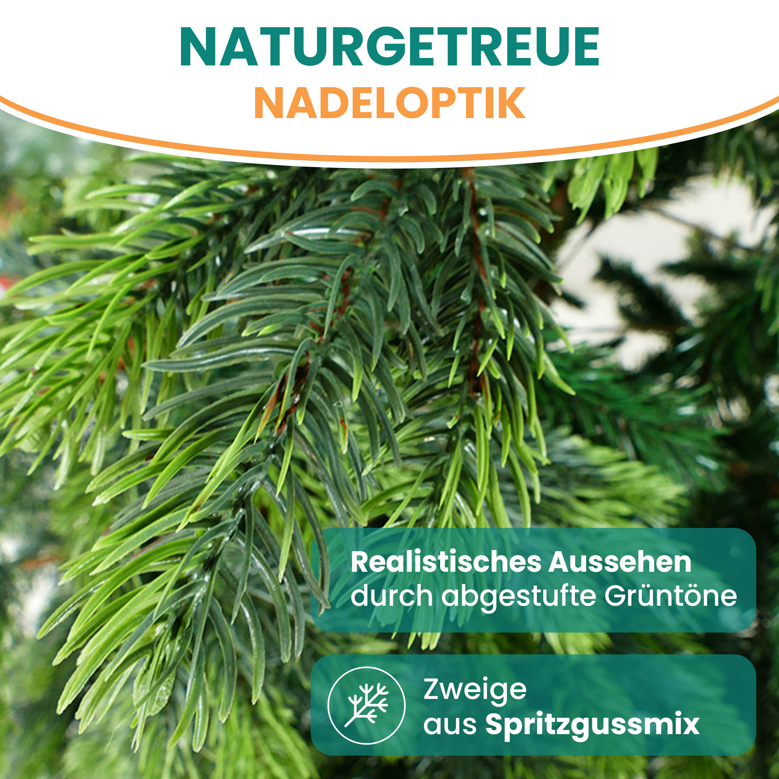 BonTree Fichte Weihnachtsbaum 210 cm ohne LED – Gartenpirat