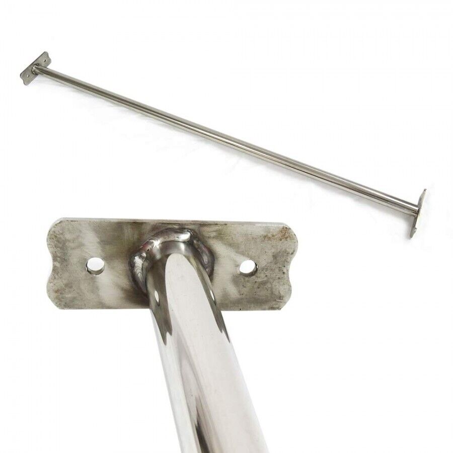 Reckstange aus Edelstahl Turnstange mit Schrauben für Turnreck im Garten