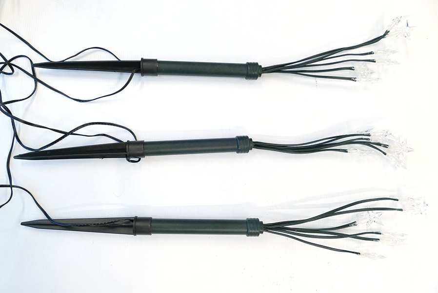 gartenstaebe-mit-sterne LED-Sternenleuchtstäbe 3-er Set LED warmweiß Gartenbeleuchtung