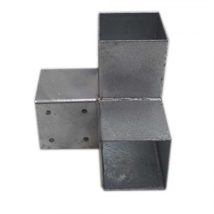 Holzverbinder Balken 90x90 mm Pfostenecke Pfostenverbinder Verbinder aus Stahl verzinkt