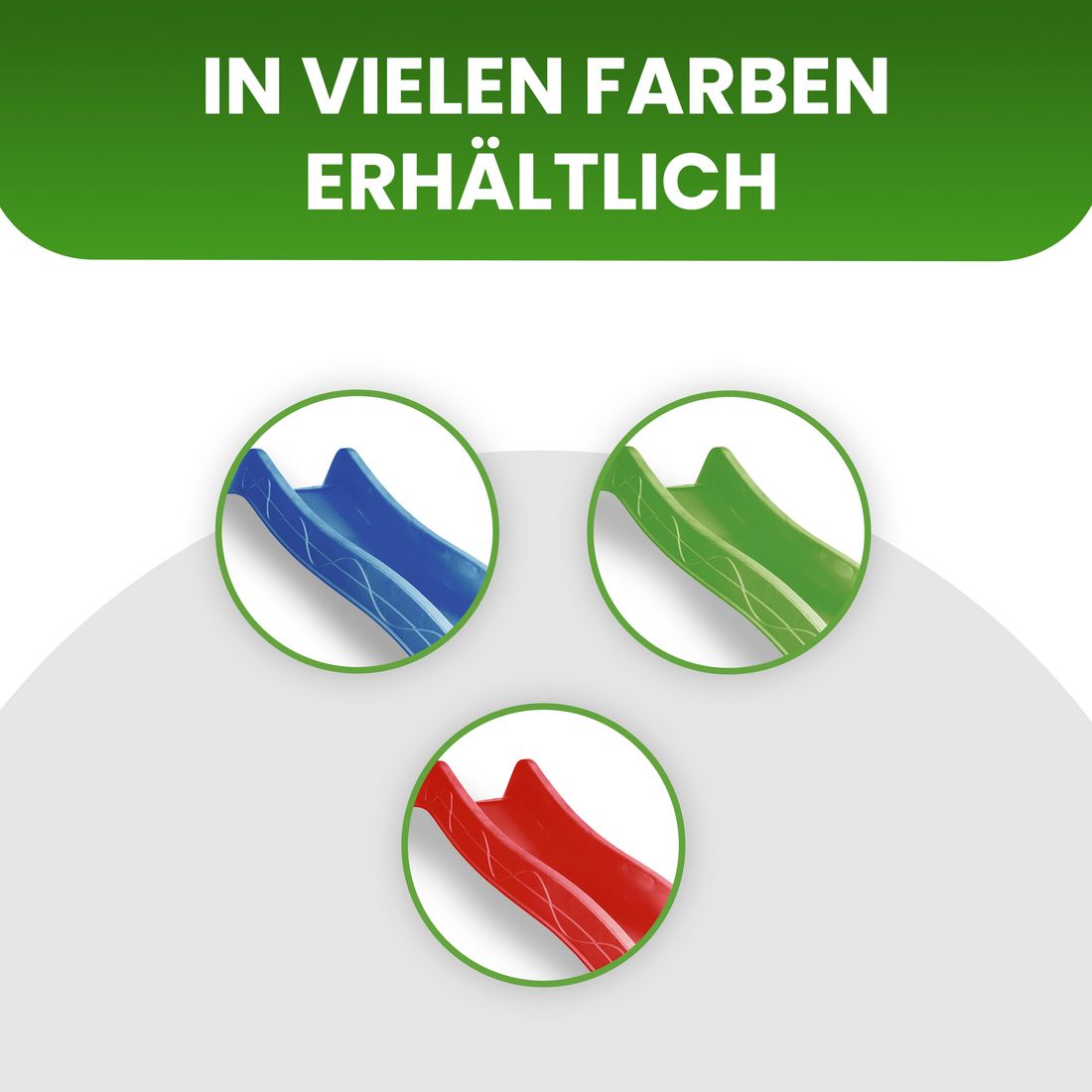 Wellenrutsche 230 cm Anbaurutsche – HDPE Outdoor-Rutsche apfelgrün