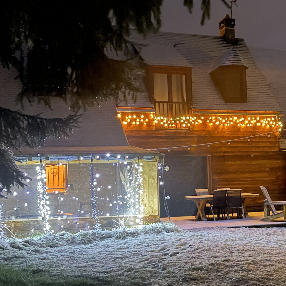 PRO CONNECT Lichtervorhang 75 x 200 cm 60 LED warmweiß - IP44 für innen & außen