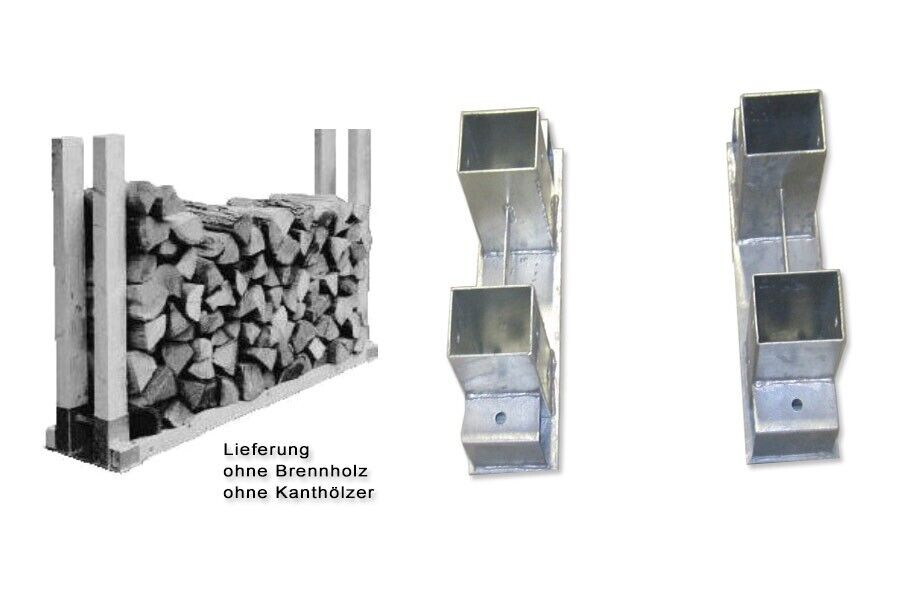 Verbinder für Stapelhilfe für Brennholz Kaminholz Holzlager Feuerholzregal Holz lagern