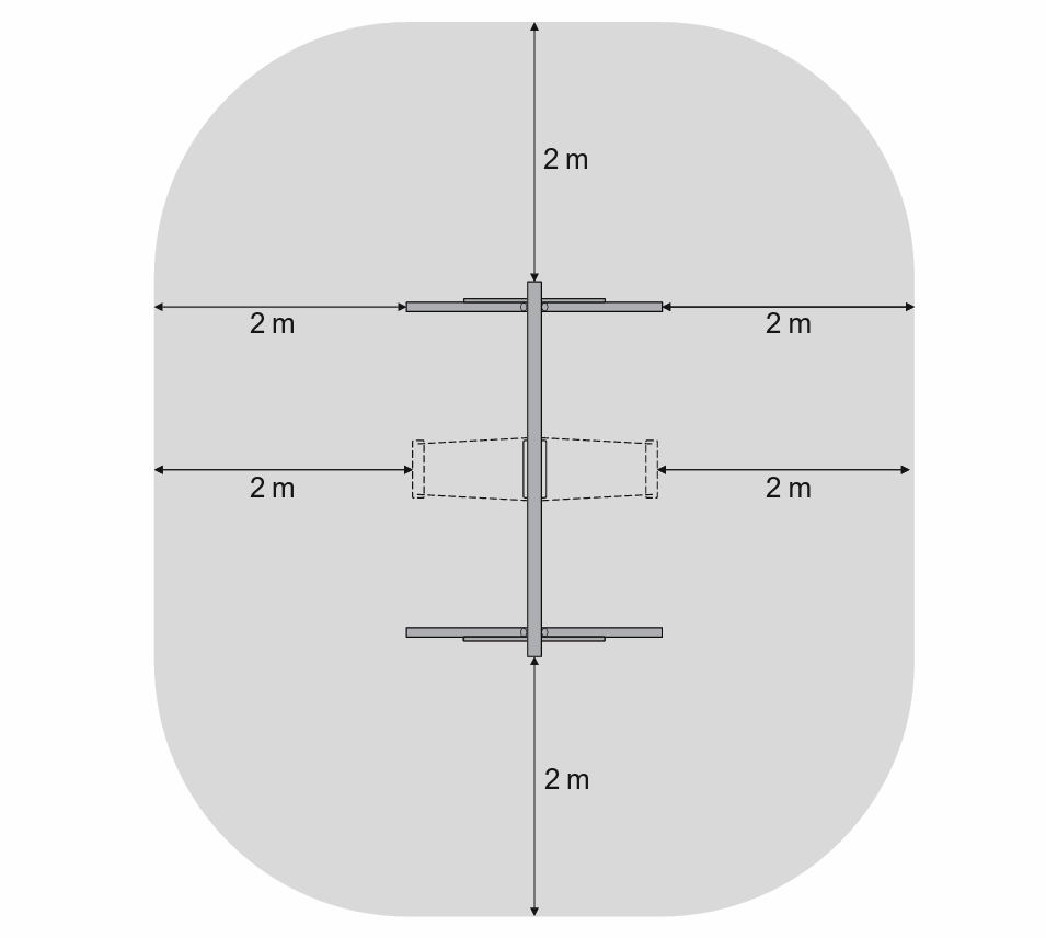 Schaukelgestell Einzelschaukel Schaukelgerüst für Kinder Holz KDI Classic