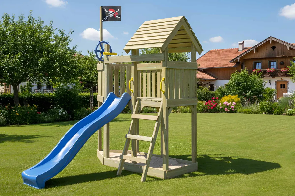 Spielturm Mia Aktiv mit Podest und Leiter