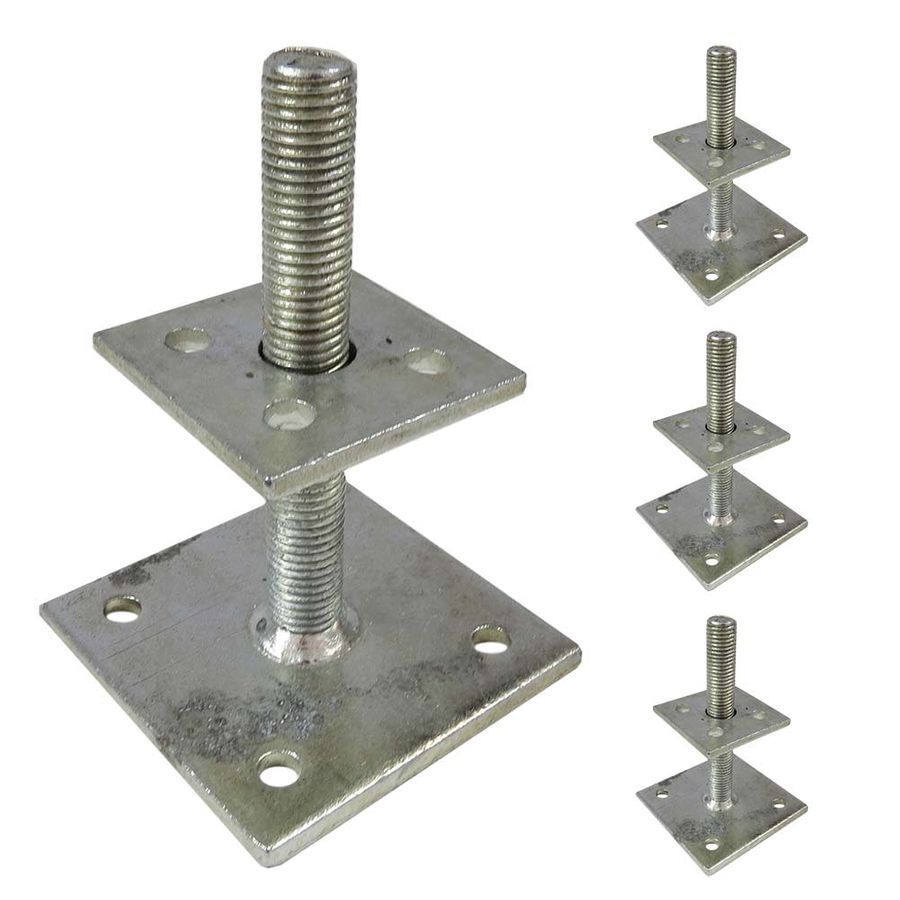 Pfostenträger verstellbar 35-160 mm Stützenfuß für Holzpfosten höhenverstellbar Carport Pergola