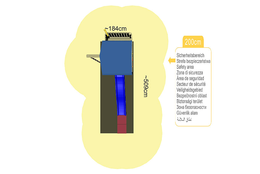 Spielturm Steuermann Spielhaus mit Balkon und Rutsche