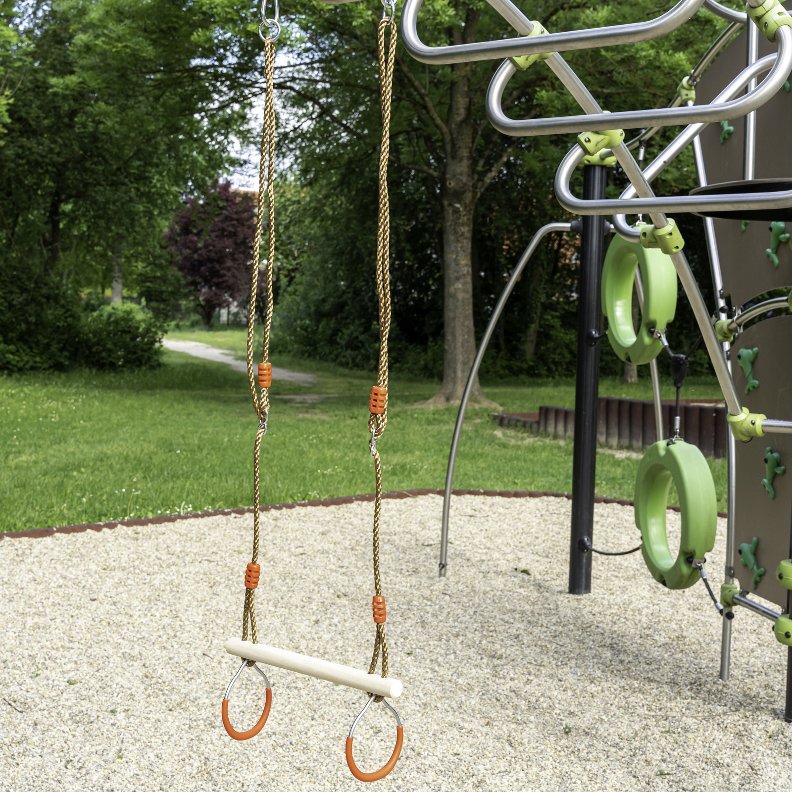 Trapezstange für Kinder Schaukelstange Reckstange aus Holz Kinder-Trapez für Schaukel