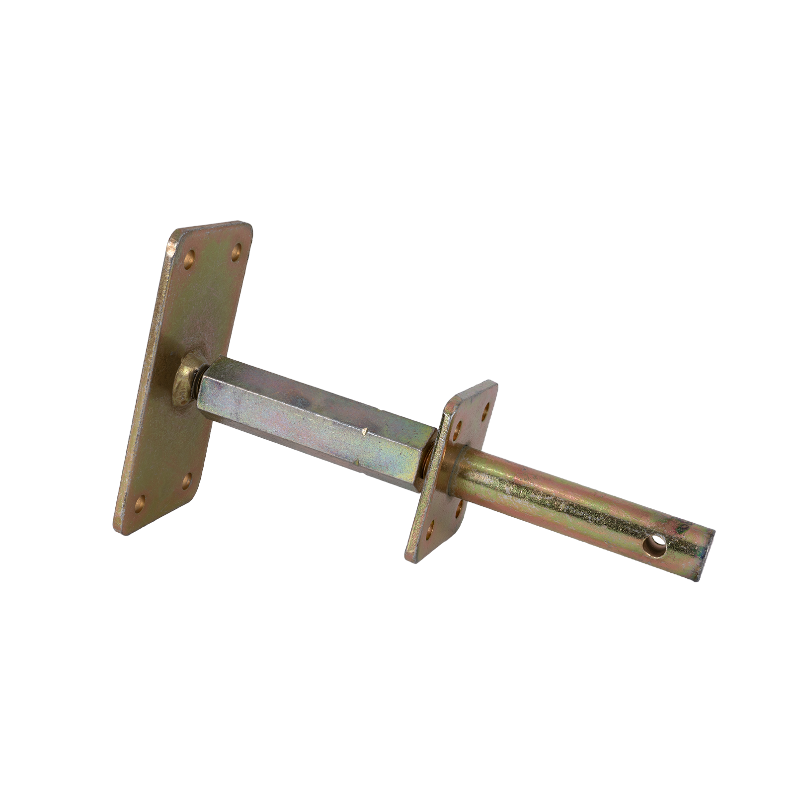 T-Pfostenträger zum Aufschrauben mit Dorn höhenverstellbar 140-200 mm