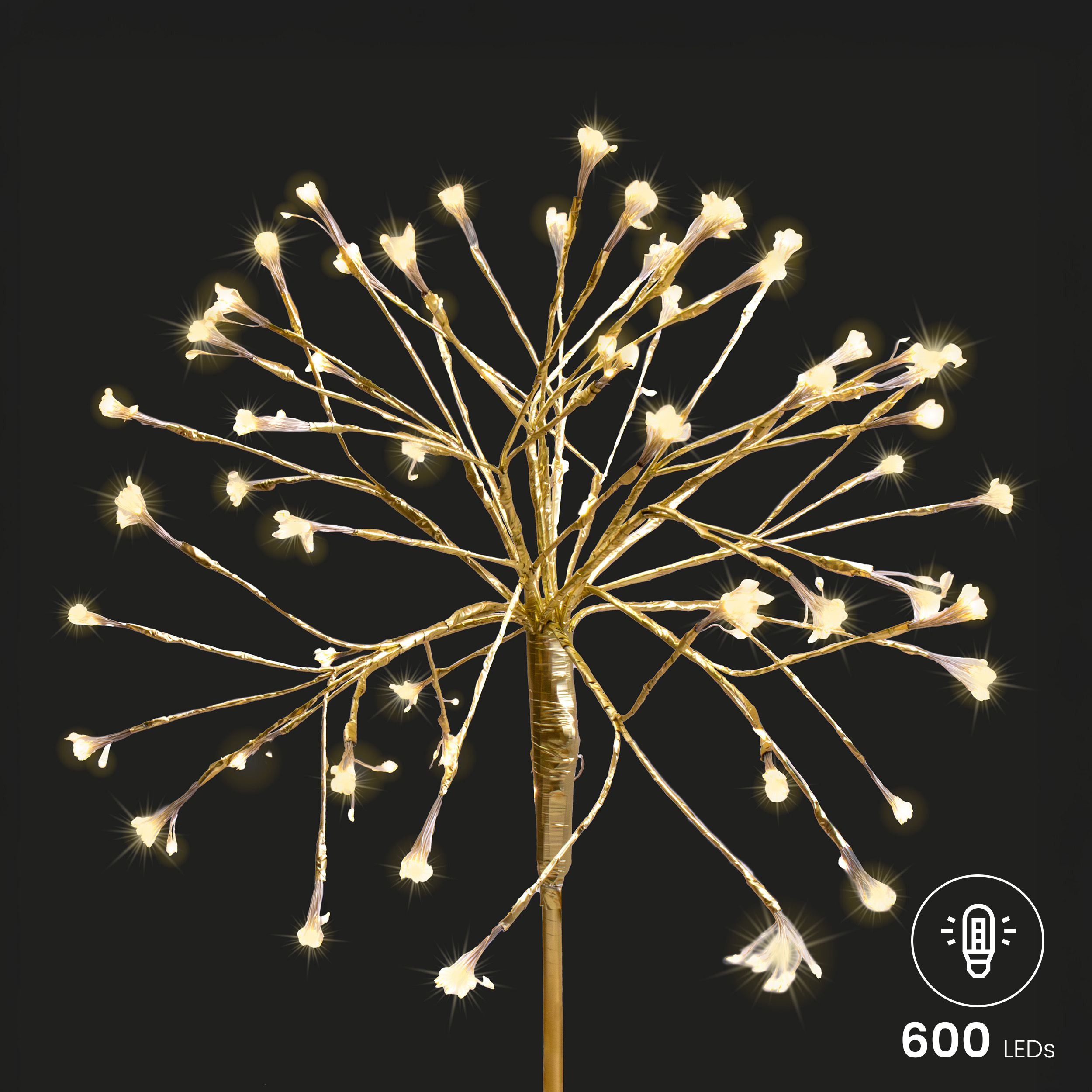 Lichterbaum 45 cm 600 LED warmweiß Timer-Funktion LED-Dekoration LED-Baum Weihnachtsdeko