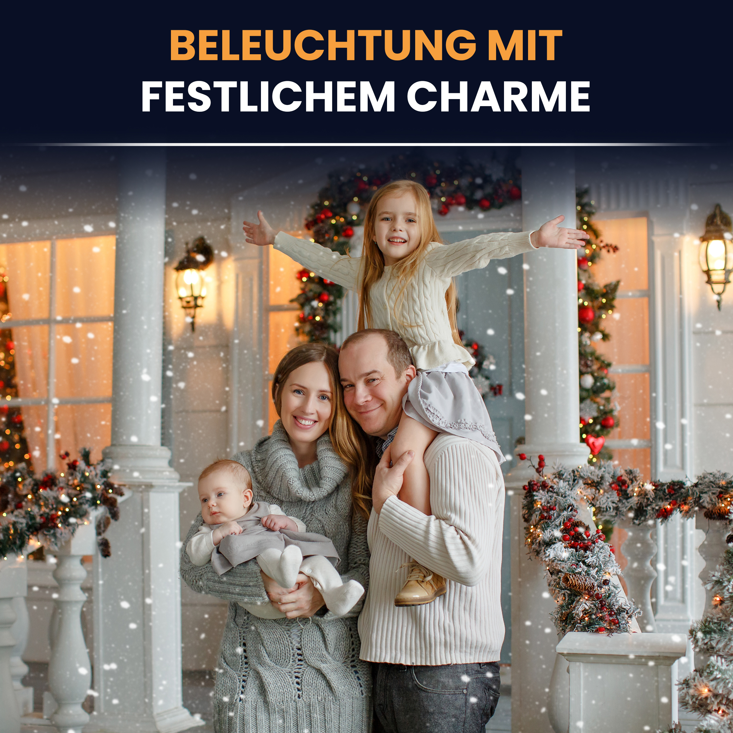 3QAllrAsXevHeZ Künstliche Tannengirlande mit Beleuchtung LED Weihnachtsdeko Weihnachtsgirlande