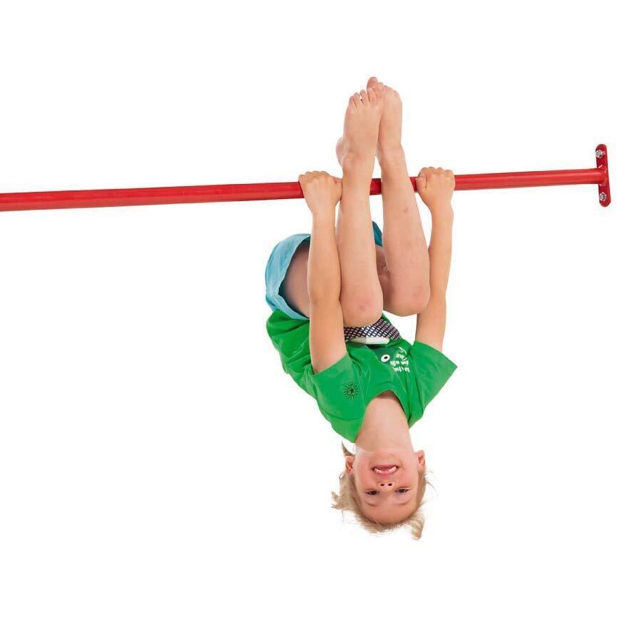 Reckstange rot für Spielplatz Turnstange für Turnreck Spielturm