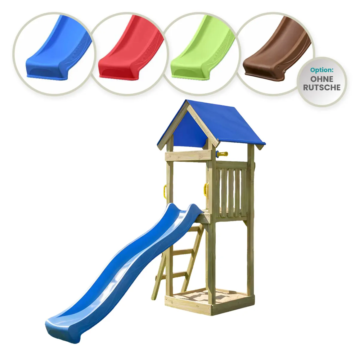 Spielturm Julia Aktiv mit Rutsche und Leiter